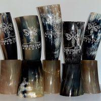 Mead Drinking Horns with Stand - Image 2
